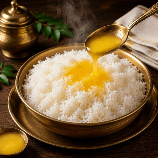 Hot rice & ghee